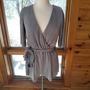 Gorgeous silver shorts jumpsuit